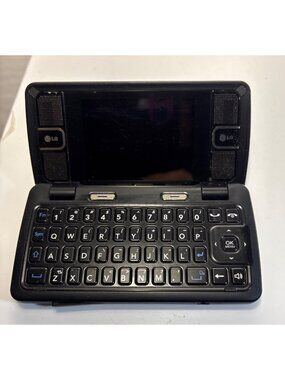 LG VX9200 EnV3 Black Flip Phone With QWERTY Keyboard MicroSD UNTESTED